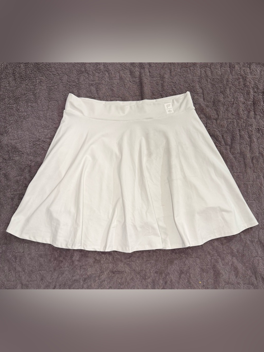 Fabletics Light White Tennis Skirt with Shorts Attached